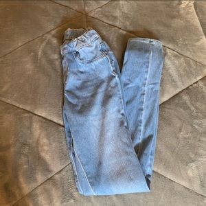 old navy blue basic jean high rise jeggings